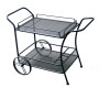 Metal serving trolley