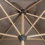 Parasol Doppler ALU WOOD 200x300 cm (various colors)