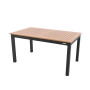 Expandable aluminum table EXPERT WOOD 150/210x90 cm (anthracite)