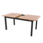 Expandable aluminum table EXPERT WOOD 220/280x100 cm (anthracite)