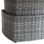 Rattan set BORNEO LUXURY for 8 people (grey)