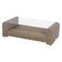 Rattan coffee table BORNEO 122 x 62 cm (brown)