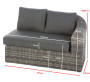 BORNEO LUXURY modular rattan set (grey) - own set