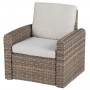 Rattan set SANTORINI for 7 people (brown)