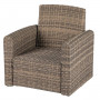 Rattan set SANTORINI for 7 people (brown)