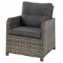 Rattan armchair MYKONOS (grey)