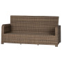 Rattan set RHODOS for 7 people (brown)