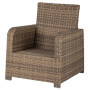 Rattan set RHODOS for 7 people (brown)