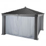 Curtains for the gazebo PREMIUM (grey)