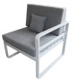 Aluminum 2-seater bench GRENADA II. (positionable)