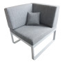 GRENADA aluminum corner set for 5-6 people