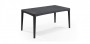 Artificial rattan garden table GIRONA 160x90 cm (anthracite)