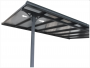 Pergola 314 x 305 cm (black + transparent polycarbonate)