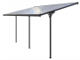 Pergola 557 x 305 cm (black + transparent polycarbonate)