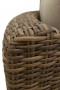 Rattan corner piece BORNEO LUXURY (brown)