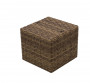 Rattan stool incl. padding 40 x 40 cm BORNEO LUXURY (brown)