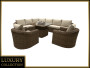 BORNEO LUXURY modular rattan set (brown) - own set