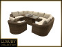 BORNEO LUXURY modular rattan set (brown) - own set