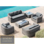 BORNEO LUXURY modular rattan set (grey) - own set