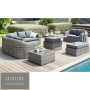 BORNEO LUXURY modular rattan set (grey) - own set