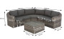 Rattan modular set BORNEO LUXURY for 8 people (grey)