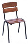 Wooden garden stackable chair LIMA