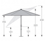 Doppler Parasol Active 210 cm (various colors)