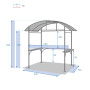 Garden shed for barbecue 2.5x1.6 m