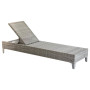 Rattan lounger NOAH incl. cushions (grey)