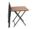 Garden folding table CALVIN (brown)