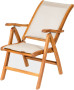 Folding teak armchair DIVA