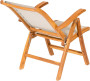 Folding teak armchair DIVA