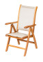 Folding teak armchair DIVA