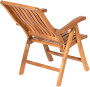 Folding teak armchair RIVA