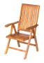 Folding teak armchair RIVA