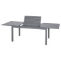 Aluminum table CATANIA 160/254x100 cm (anthracite)