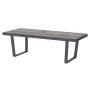 Aluminum table RAVENNA 220/331 x 100 cm (grey)