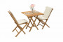 Garden teak set FOXI BALCONY II. 1+2 (FREE cushions)