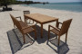 Garden teak set RIVIERA 1+2+1