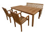 Garden teak set RIVIERA 1+2+1