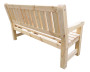 Massive ROBUSTA pine garden bench 3-seater