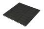 WPC interlocking tile mosaic (dark gray) 23 x 300 x 300 mm