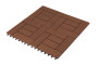 WPC interlocking tile mosaic (cherry) 23 x 300 x 300 mm