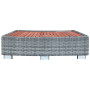 Step to the mobile hot tub (gray artificial polyrattan)