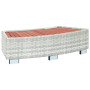 Step to the mobile hot tub (light gray artificial polyrattan)