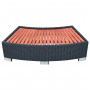 Step to the mobile hot tub (black artificial polyrattan)