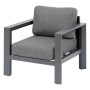 Aluminum armchair VANCOUVER (grey)