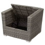 Rattan set with KINGSTONE storage space