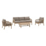 BRIGHTON luxury acacia set for 7 people