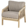 BRIGHTON luxury acacia set for 7 people